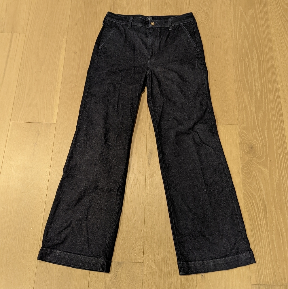 J. Crew Factory Black Flare & Wide Leg Jeans